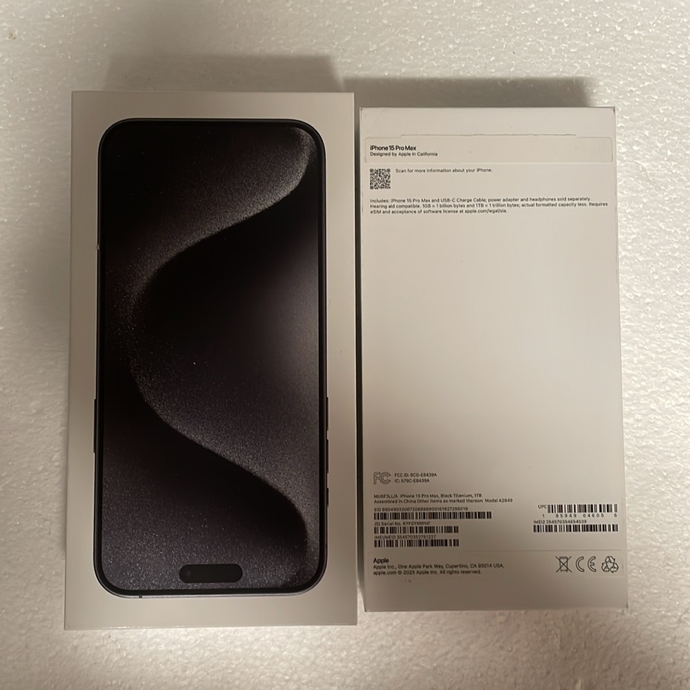 ‼️ iPhone 15 PRO MAX BOX ‼️CELL PHONE NOT INCLUDED ‼️
